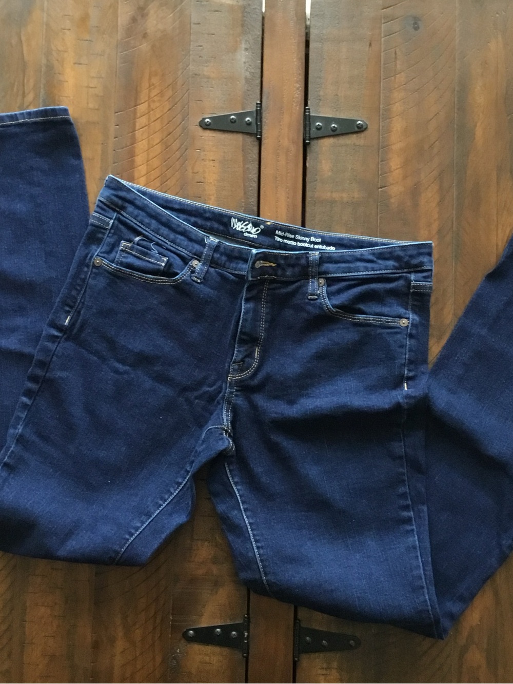 Mossimo Supply Co. Women's Dark Blue Skinny Jeans
